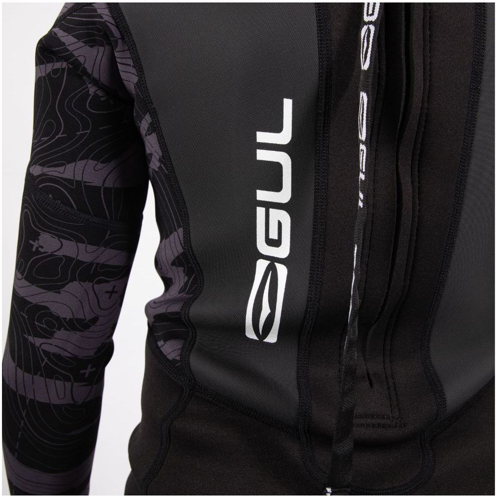 2026 Gul Junior Response 3/2mm Flatlock Back Zip Våddragt RE1322-C1 - Black / Contour Camo